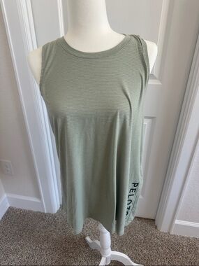 Peloton Sage Green Ribbed Sleeveless Tank